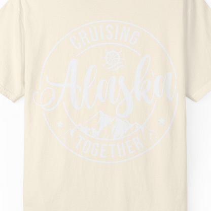 Cruising Alaska Together Shirt Comfort Colors T-Shirt – Ivory – Alaska Cruise Shirts Close Up