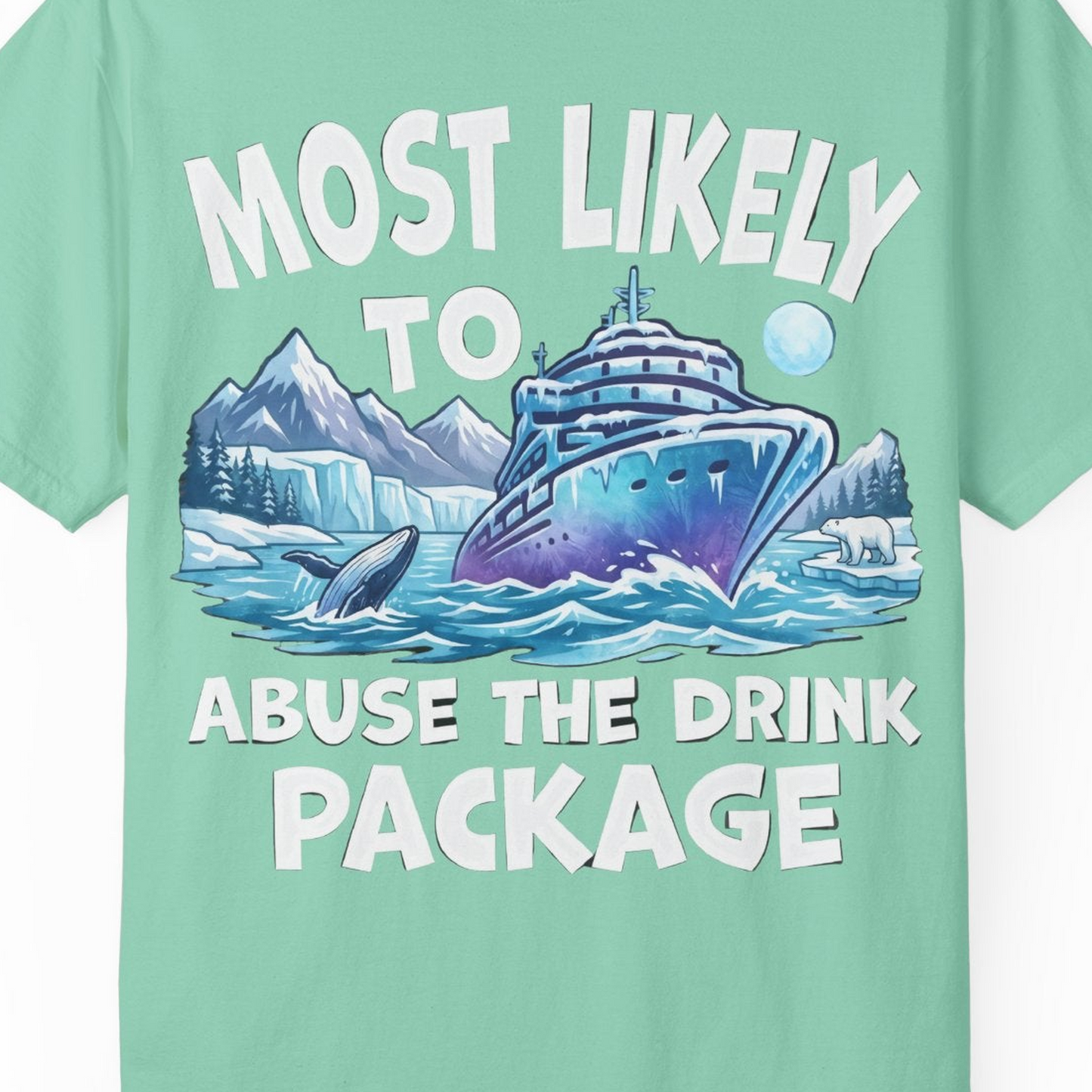 Funny Alaska Cruise Shirt Comfort Colors T-Shirt – Island Reef – Alaska Cruise Shirts Close Up