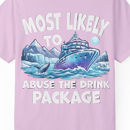 Funny Alaska Cruise Shirt Comfort Colors T-Shirt – Orchid – Alaska Cruise Shirts Close Up