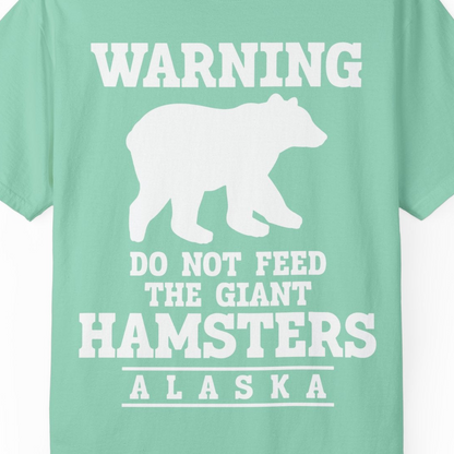 Funny Alaska Bear Warning Shirt Comfort Colors T-Shirt – Island Reef – Alaska Cruise Shirts Close Up