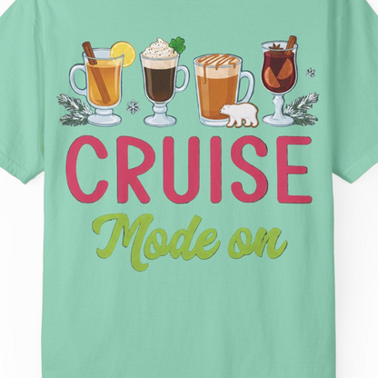 Cruise Mode On Shirt Comfort Colors T-Shirt – Island Reef – Alaska Cruise Shirts Close Up