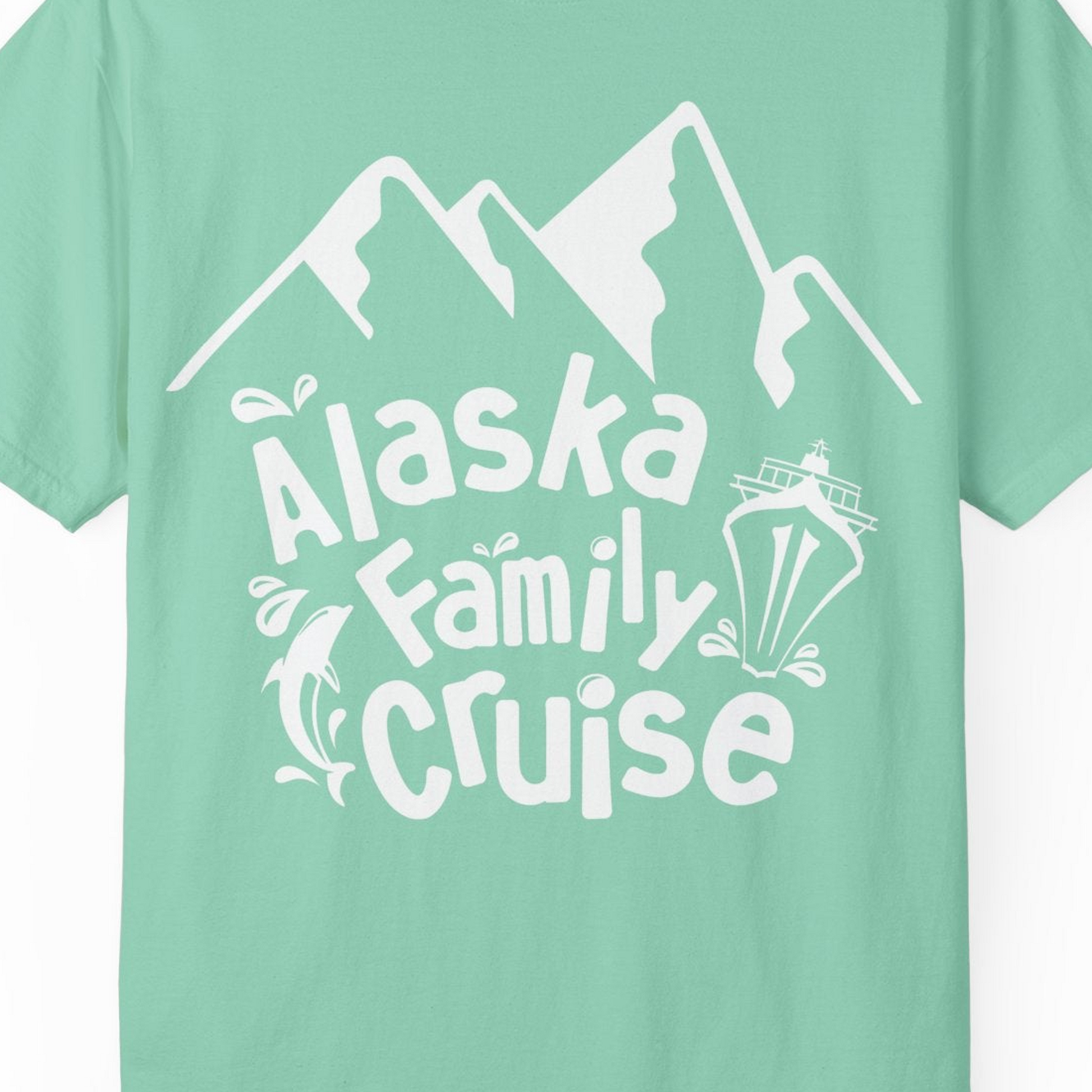 Alaska Family Cruise Adventure Shirt Comfort Colors T-Shirt – Island Reef – Alaska Cruise Shirts Close Up