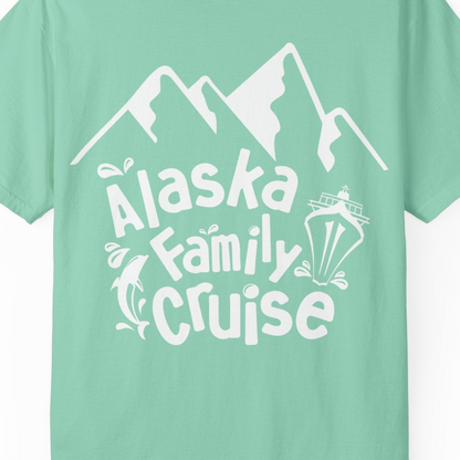 Alaska Family Cruise Adventure Shirt Comfort Colors T-Shirt – Island Reef – Alaska Cruise Shirts Close Up