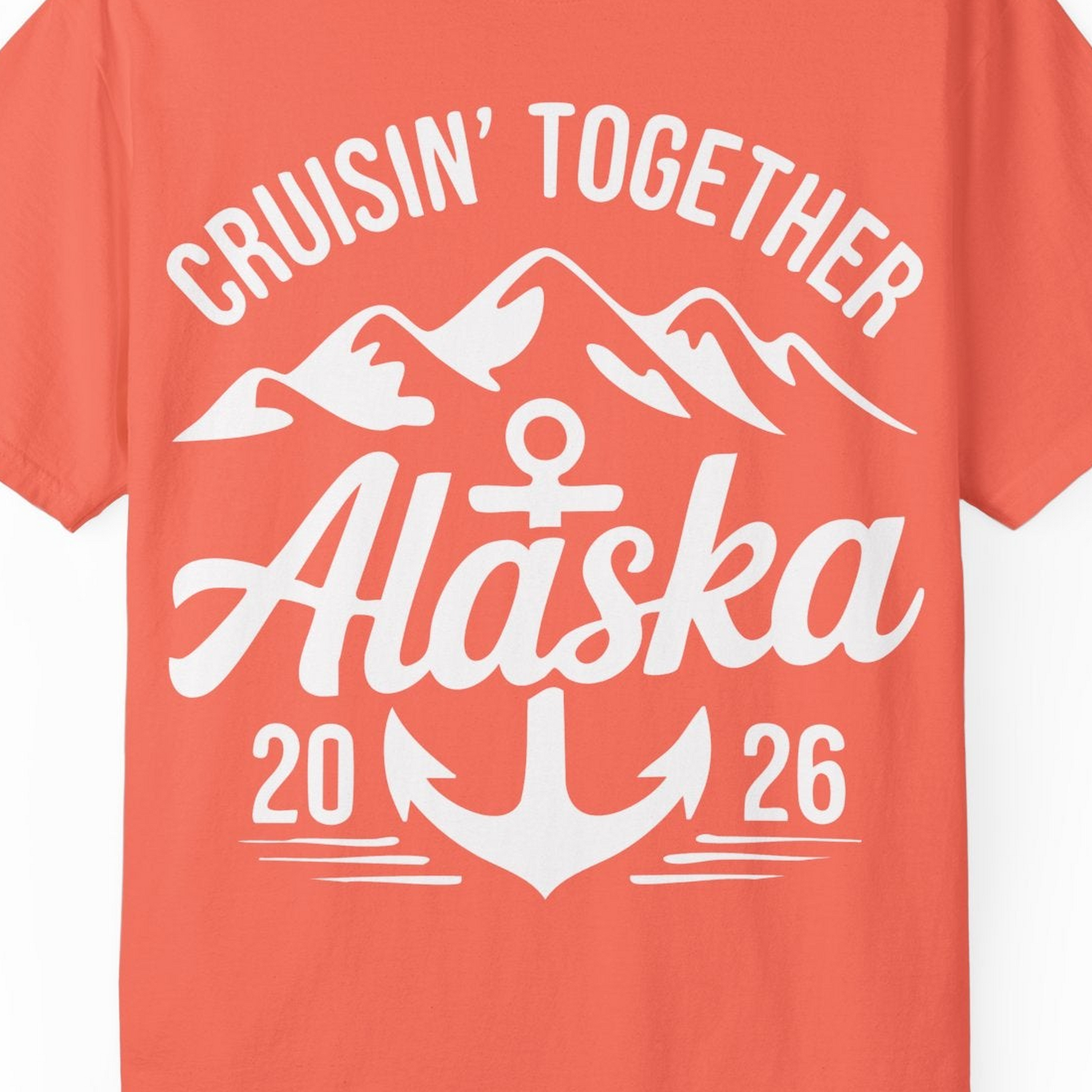 Alaska Cruise Shirt Comfort Colors T-Shirt – Unknown – Alaska Cruise Shirts Close Up