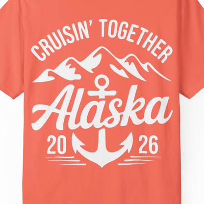 Alaska Cruise Shirt Comfort Colors T-Shirt – Unknown – Alaska Cruise Shirts Close Up