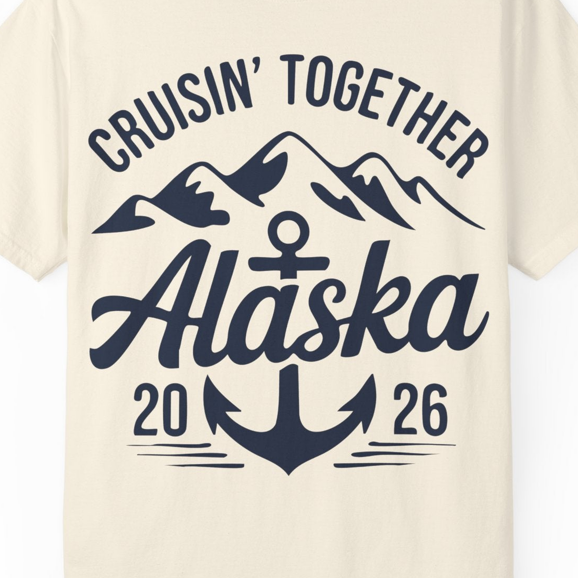 Alaska Cruise Shirt Comfort Colors T-Shirt – Unknown – Alaska Cruise Shirts Close Up