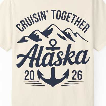 Alaska Cruise Shirt Comfort Colors T-Shirt – Unknown – Alaska Cruise Shirts Close Up
