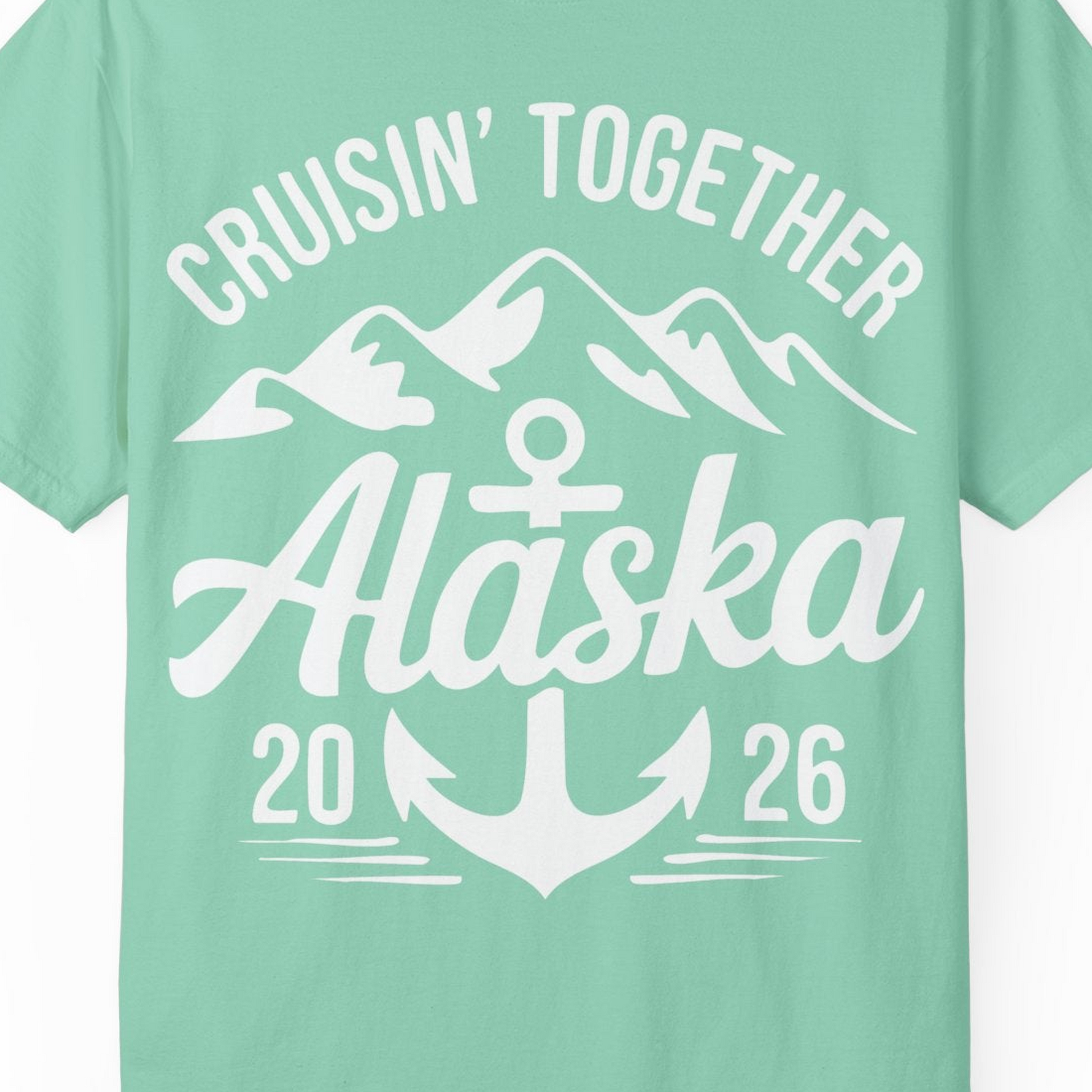 Alaska Cruise Shirt Comfort Colors T-Shirt – Unknown – Alaska Cruise Shirts Close Up