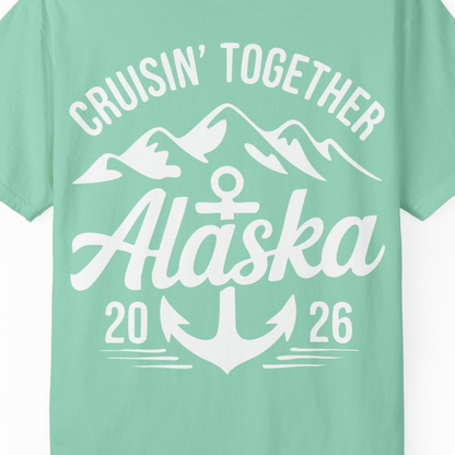 Alaska Cruise Shirt Comfort Colors T-Shirt – Unknown – Alaska Cruise Shirts Close Up