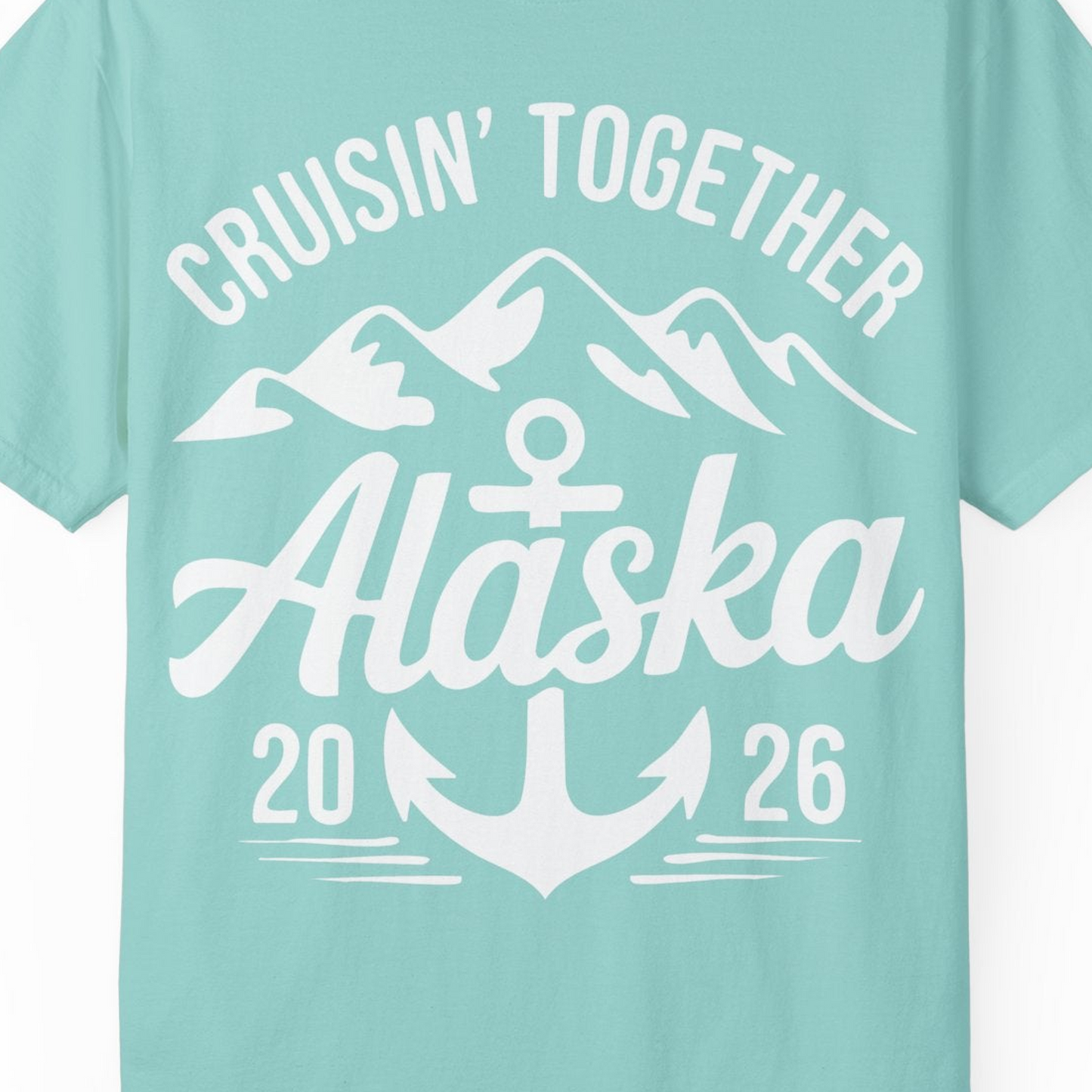 Alaska Cruise Shirt Comfort Colors T-Shirt – Unknown – Alaska Cruise Shirts Close Up