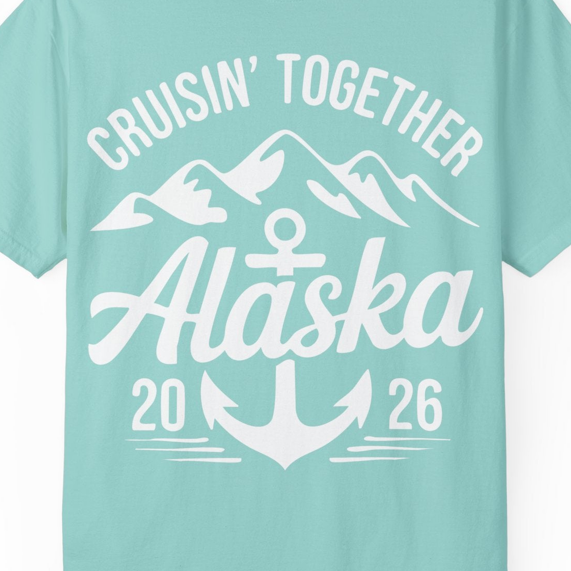 Alaska Cruise Shirt Comfort Colors T-Shirt – Unknown – Alaska Cruise Shirts Close Up