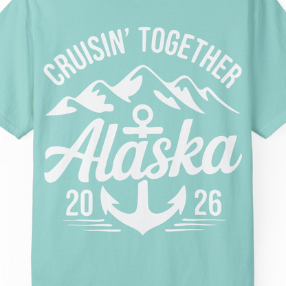 Alaska Cruise Shirt Comfort Colors T-Shirt – Unknown – Alaska Cruise Shirts Close Up