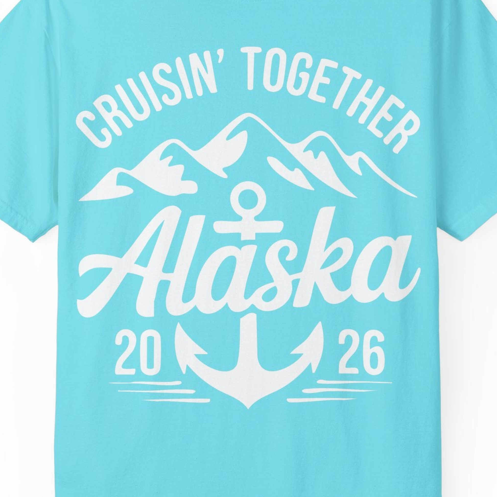 Alaska Cruise Shirt Comfort Colors T-Shirt – Unknown – Alaska Cruise Shirts Close Up