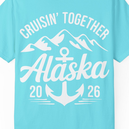 Alaska Cruise Shirt Comfort Colors T-Shirt – Unknown – Alaska Cruise Shirts Close Up