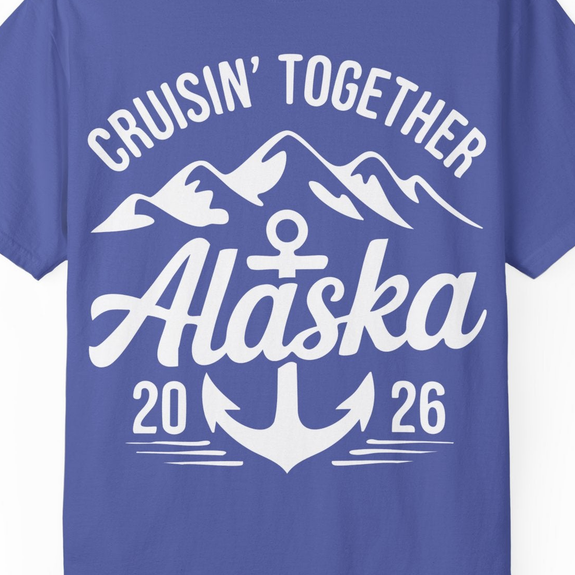 Alaska Cruise Shirt Comfort Colors T-Shirt – Unknown – Alaska Cruise Shirts Close Up