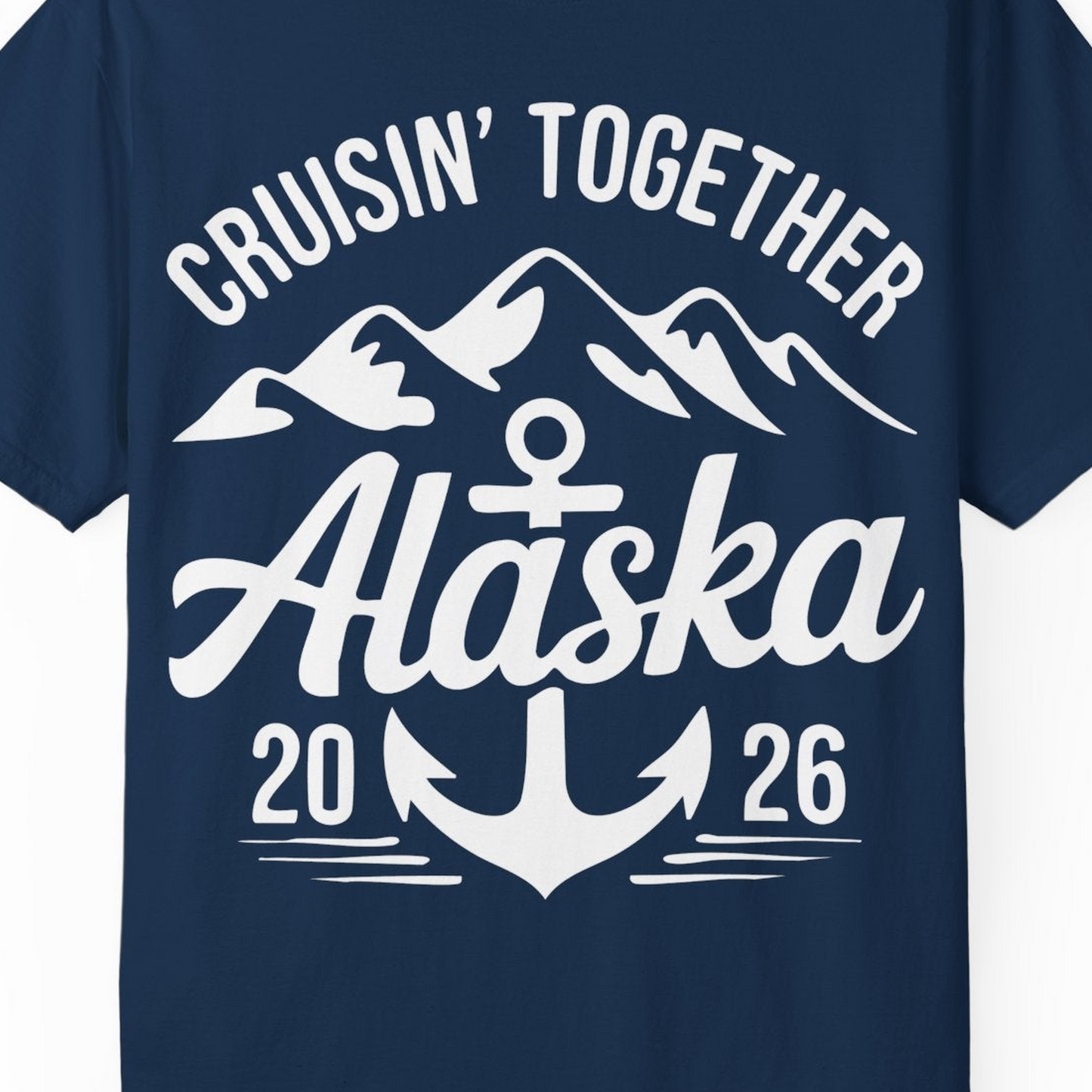 Alaska Cruise Shirt Comfort Colors T-Shirt – Unknown – Alaska Cruise Shirts Close Up