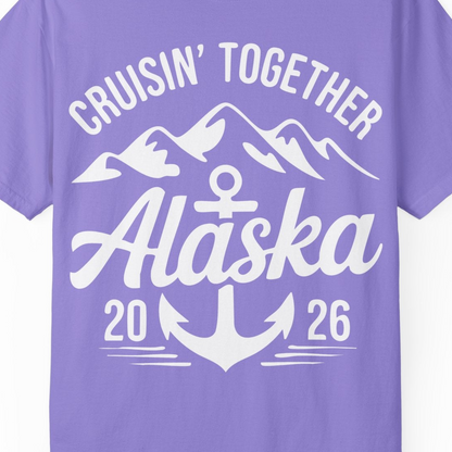 Alaska Cruise Shirt Comfort Colors T-Shirt – Unknown – Alaska Cruise Shirts Close Up