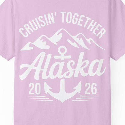 Alaska Cruise Shirt Comfort Colors T-Shirt – Unknown – Alaska Cruise Shirts Close Up