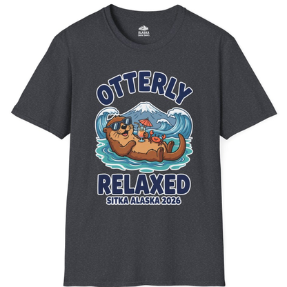 Otterly Relaxed Sitka Alaska 2026 Vacation Souvenir Shirt – Dark Heather Grey – Alaska Cruise Shirts