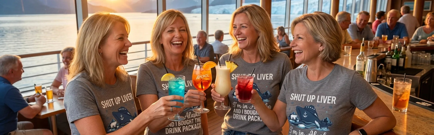 Drinking Cruise Shirts (Alaska) - Alaska Cruise Shirts collection hero banner