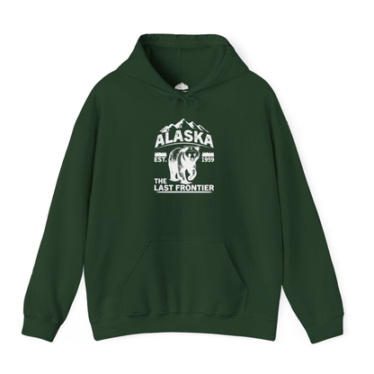Alaska Bear Shirt - Vintage Distressed Mountains The Last Frontier Tee – Forest Green – Alaska Cruise Shirts