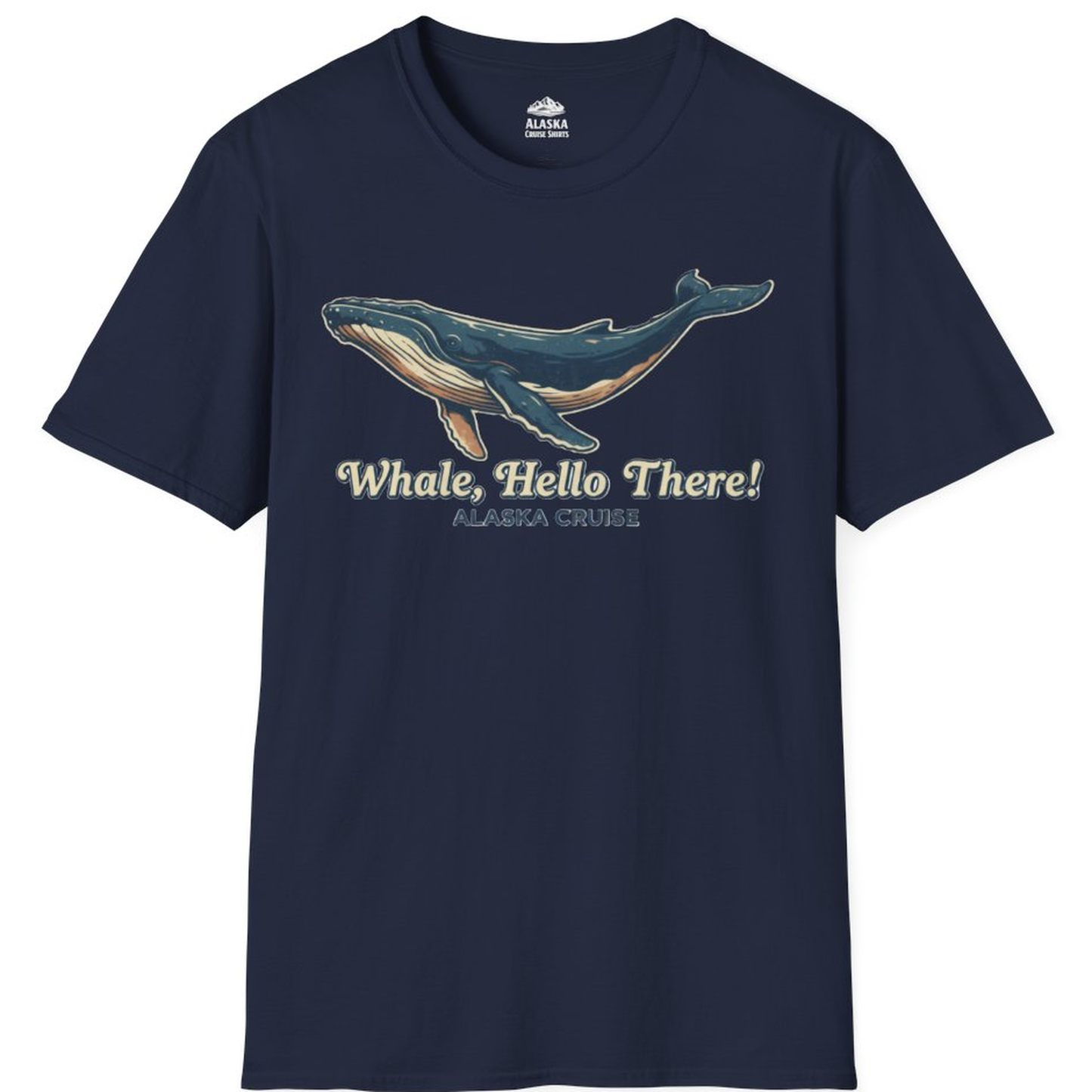 Whale Hello There Alaska Cruise Shirt - Retro Funny Whale Watching Tee – Alaska Cruise Shirts