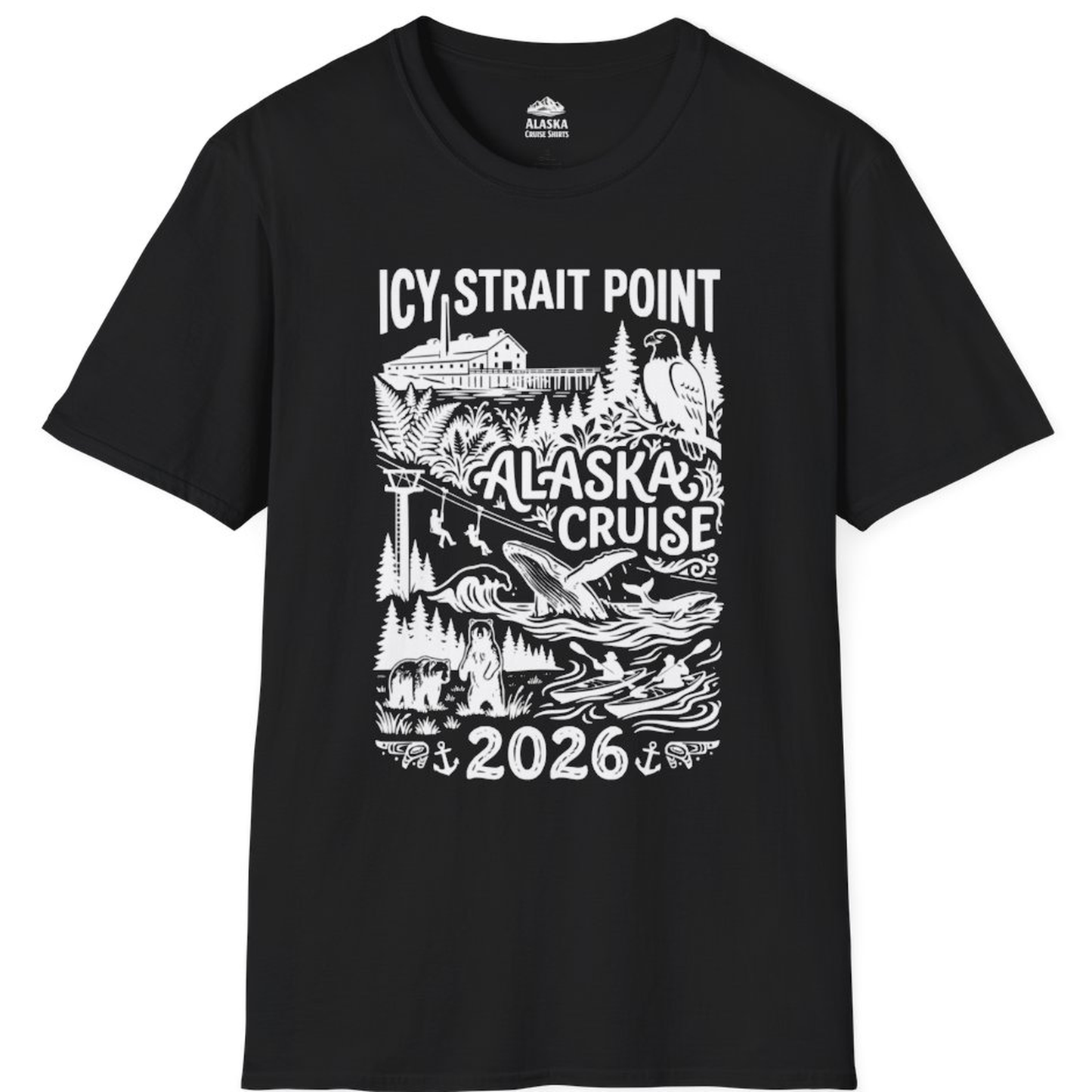 Icy Strait Point Alaska Cruise 2026 Wildlife Adventure Shirt – Alaska Cruise Shirts