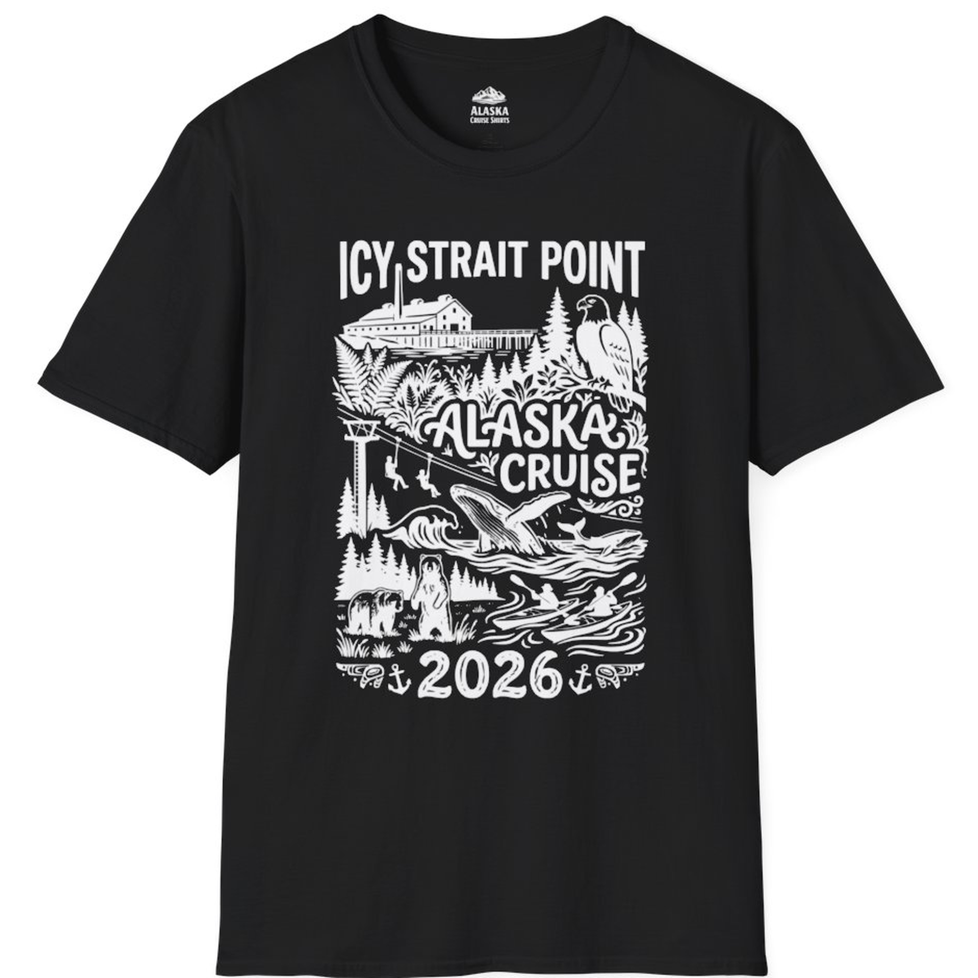 Icy Strait Point Alaska Cruise 2026 Wildlife Adventure Shirt – Alaska Cruise Shirts