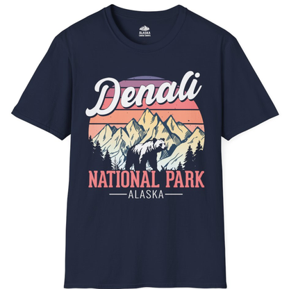 Retro Denali National Park Alaska Bear Mountains Vintage Shirt – Alaska Cruise Shirts