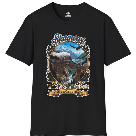 Skagway Alaska Cruise Shirt White Pass Yukon Route 2026 Souvenir – Alaska Cruise Shirts