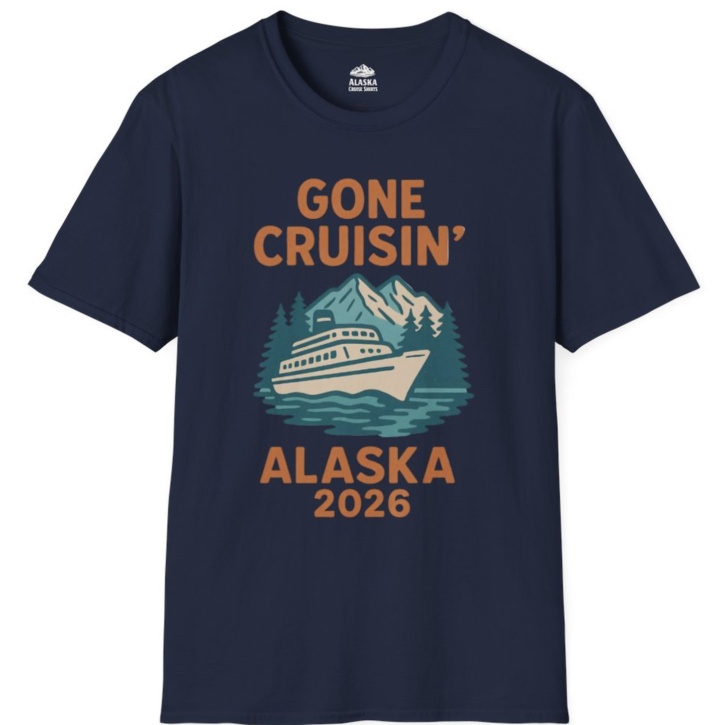 Gone Cruisin Alaska 2026 Retro Cruise Ship Nature Scenery Shirt – Alaska Cruise Shirts