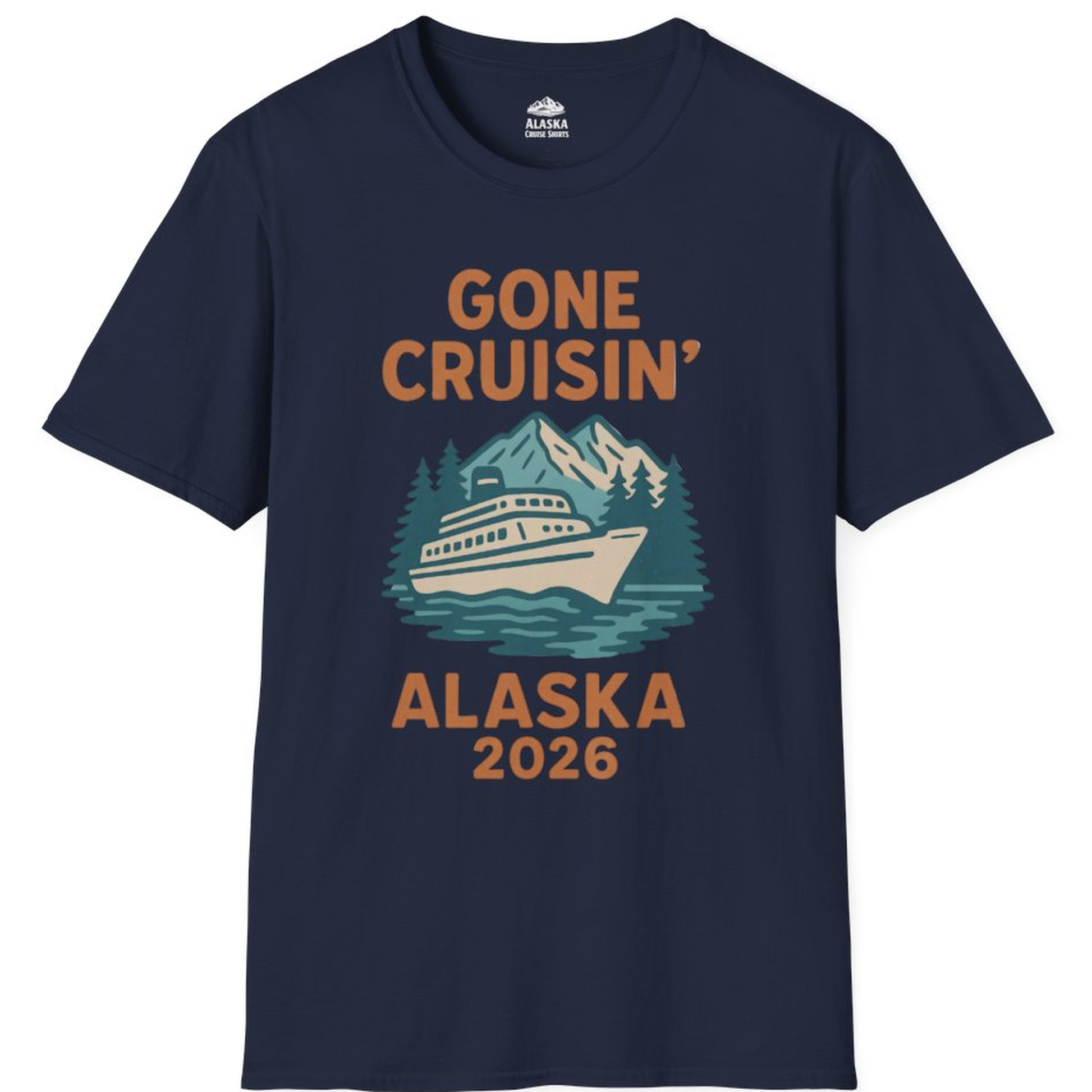 Gone Cruisin Alaska 2026 Retro Cruise Ship Nature Scenery Shirt – Alaska Cruise Shirts