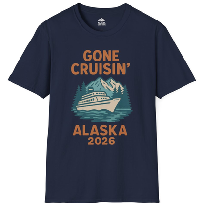 Gone Cruisin Alaska 2026 Retro Cruise Ship Nature Scenery Shirt – Alaska Cruise Shirts