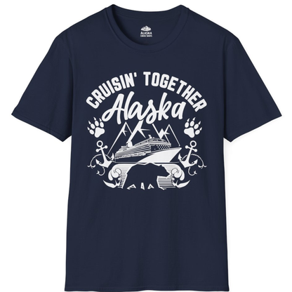 Alaska Cruise Adventure Shirt - Wildlife Bear Paw Nautical Anchors – Alaska Cruise Shirts