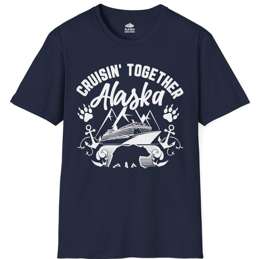 Alaska Cruise Adventure Shirt - Wildlife Bear Paw Nautical Anchors – Alaska Cruise Shirts