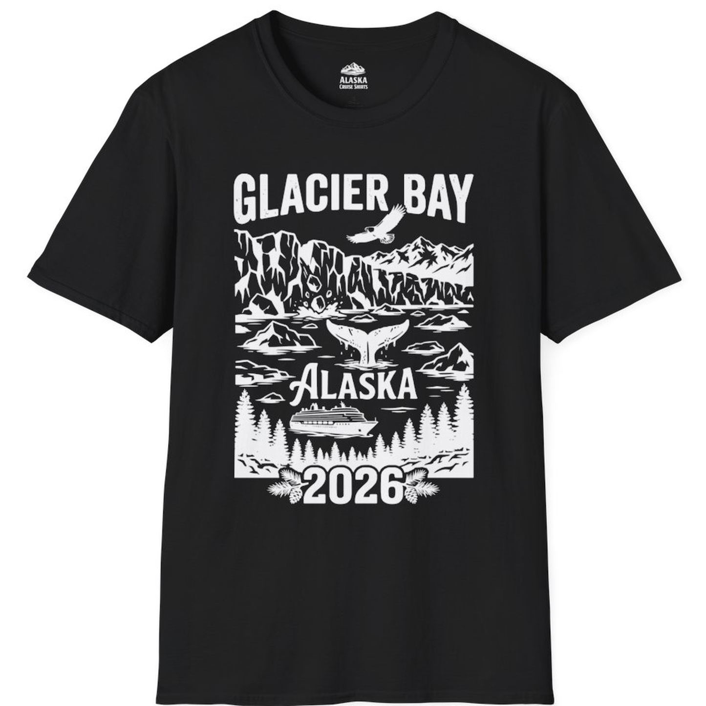 Glacier Bay Alaska 2026 Cruise Adventure Nature Scene Shirt – Alaska Cruise Shirts