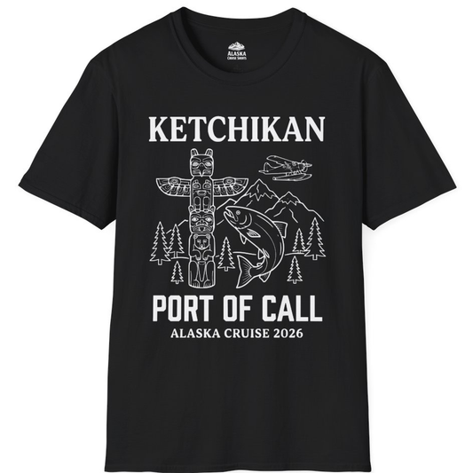 Ketchikan Alaska Cruise Port of Call Totem Wildlife Adventure Shirt – Alaska Cruise Shirts
