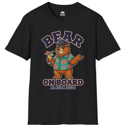 Bear On Board Alaska 2026 Funny Tropical Cruise T-Shirt – Alaska Cruise Shirts