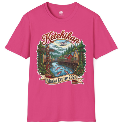 Ketchikan Alaska Cruise 2026 Vintage Souvenir Vacation Shirt – Heliconia – Alaska Cruise Shirts