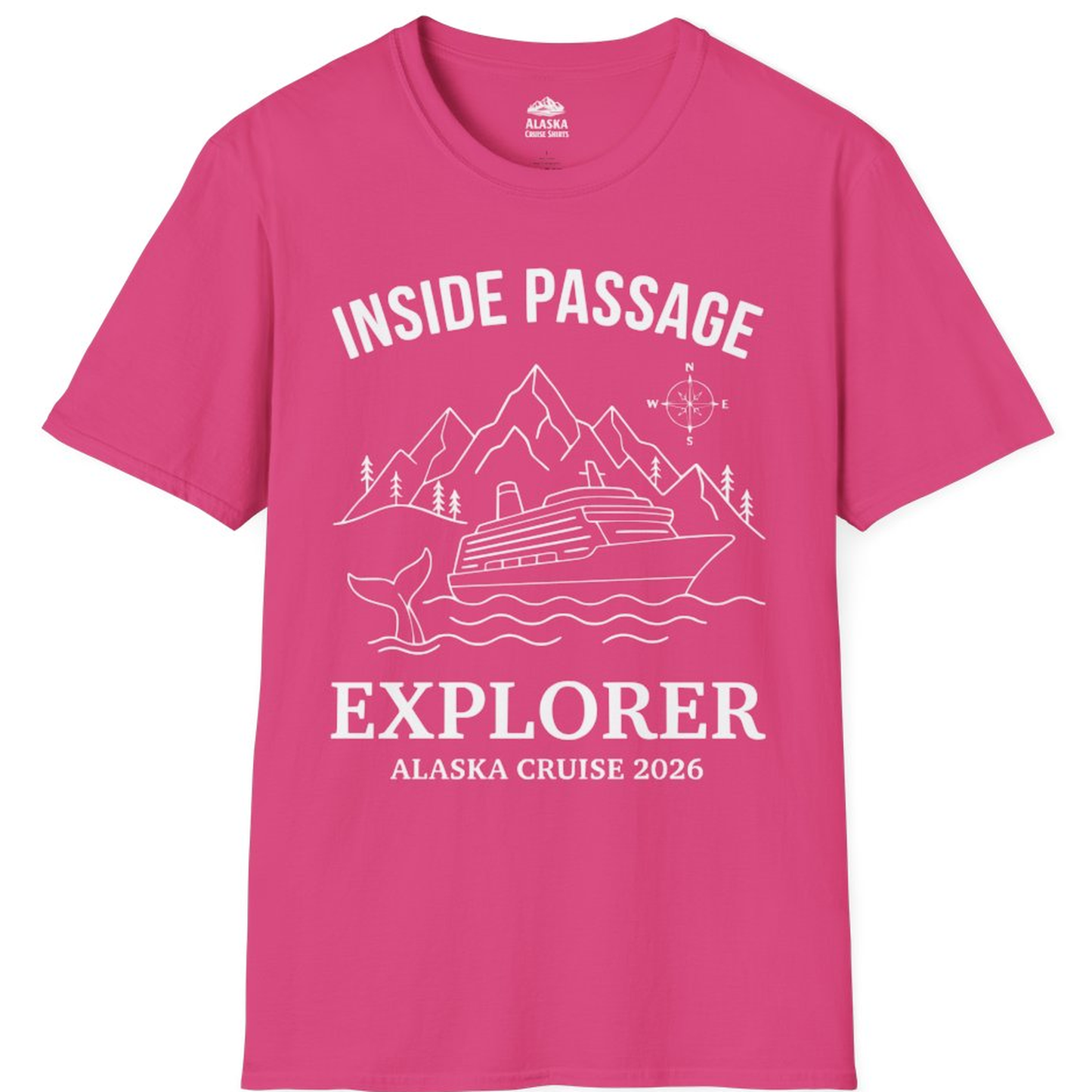 Inside Passage Explorer Alaska Cruise Adventure 2026 Shirt – Heliconia – Alaska Cruise Shirts