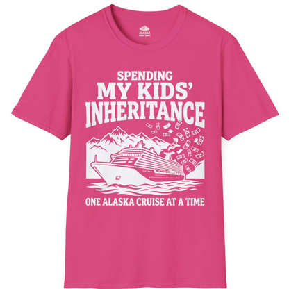 Spending My Kids Inheritance Funny Alaska Cruise Shirt – Heliconia – Alaska Cruise Shirts