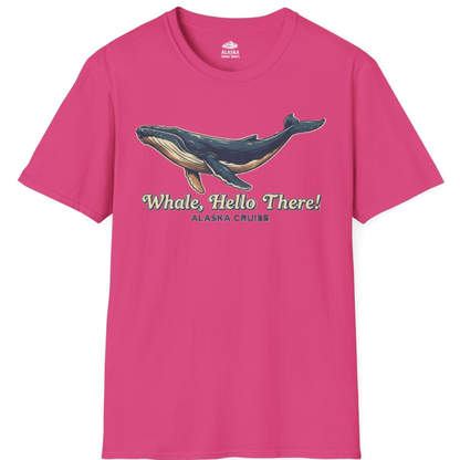 Whale Hello There Alaska Cruise Shirt - Retro Funny Whale Watching Tee – Heliconia – Alaska Cruise Shirts