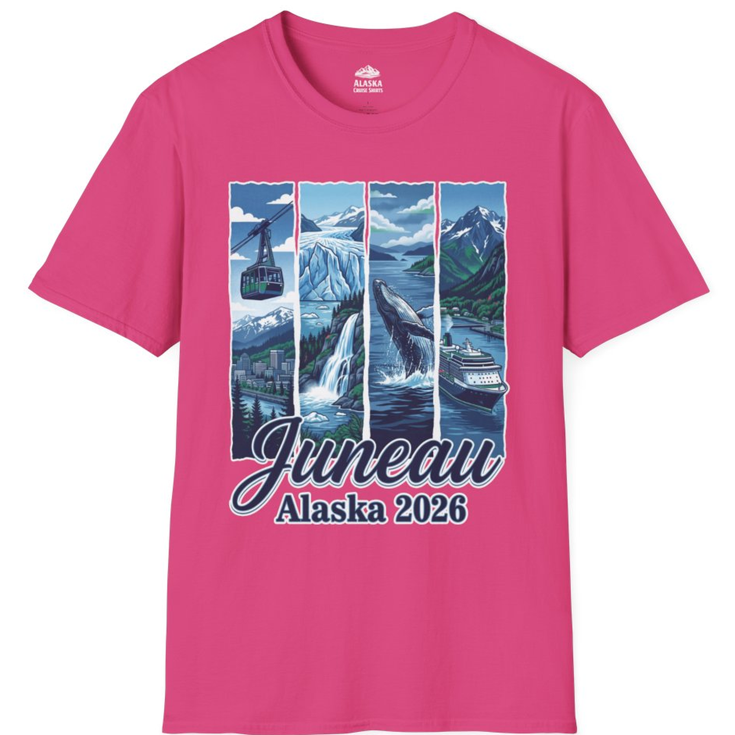 Juneau Alaska 2026 Cruise and Nature Souvenir Shirt – Heliconia – Alaska Cruise Shirts