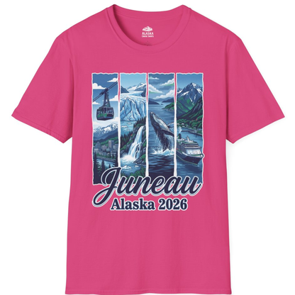 Juneau Alaska 2026 Cruise and Nature Souvenir Shirt – Heliconia – Alaska Cruise Shirts