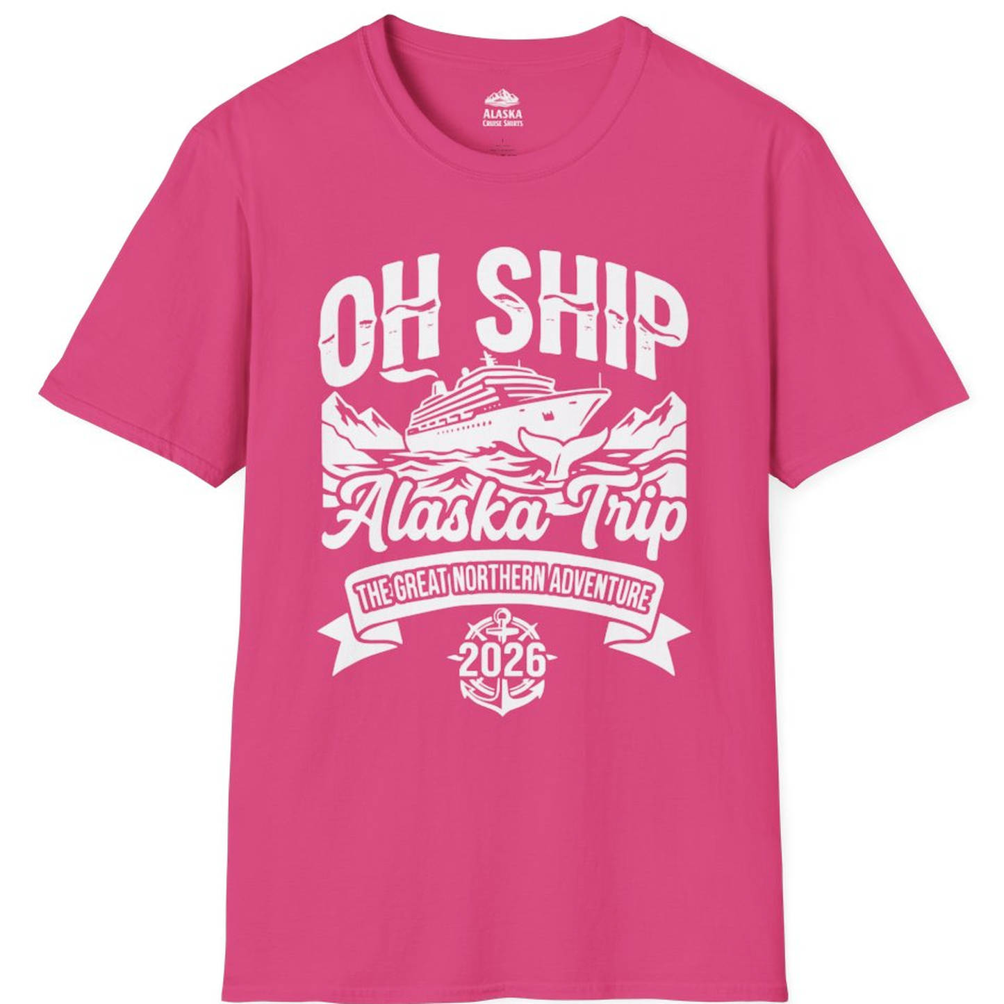 Oh Ship Alaska Trip 2026 Adventure Group Cruise Souvenir Shirt – Heliconia – Alaska Cruise Shirts