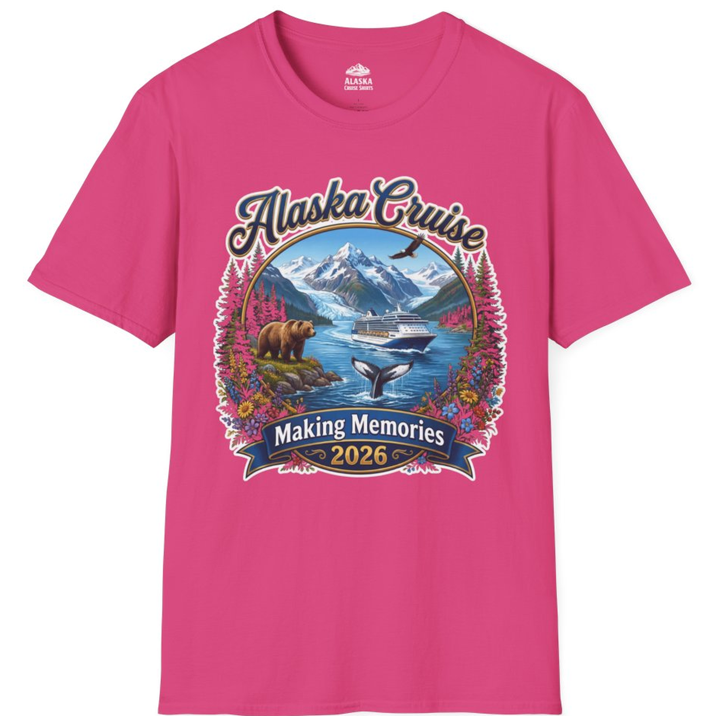 Alaska Cruise 2026 Making Memories Nature Travel Shirt – Heliconia – Alaska Cruise Shirts