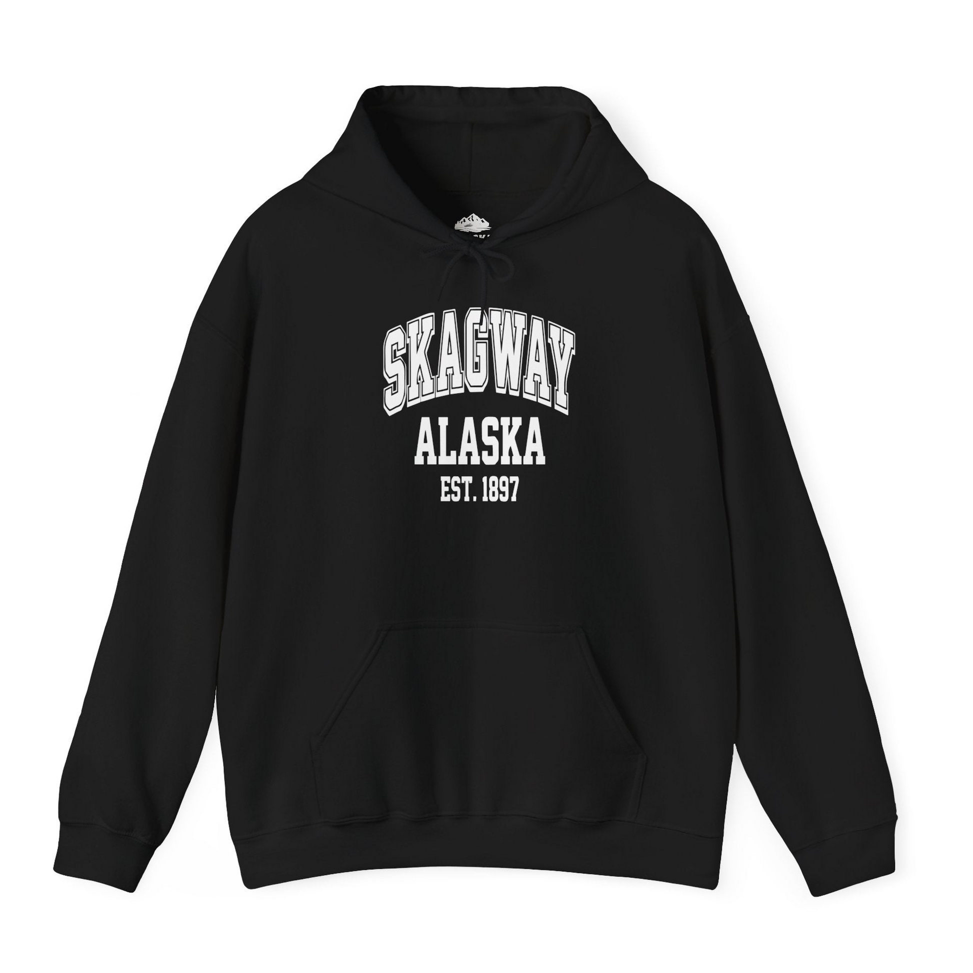Skagway Alaska Est 1897 Vintage Collegiate Souvenir Shirt — Hoodie Hoodie – Alaska Cruise Shirts
