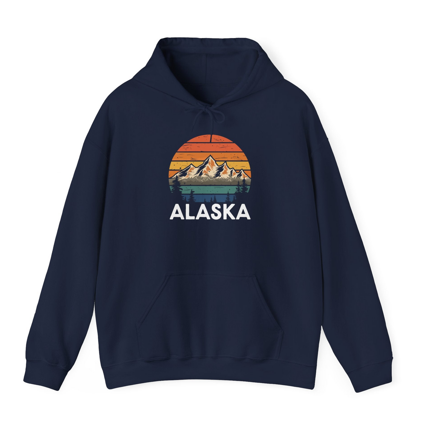 Retro Alaska Mountain Scenery Shirt Hoodie – Alaska Cruise Shirts