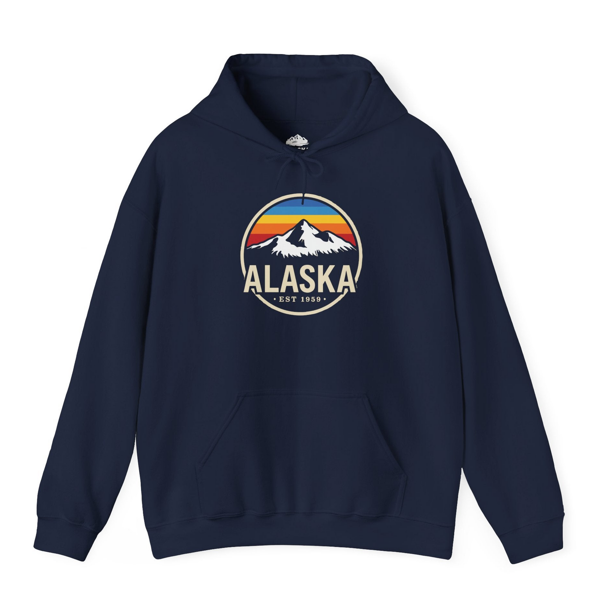 Alaska Vintage Mountain Sunset hoodie Hoodie – Alaska Cruise Shirts