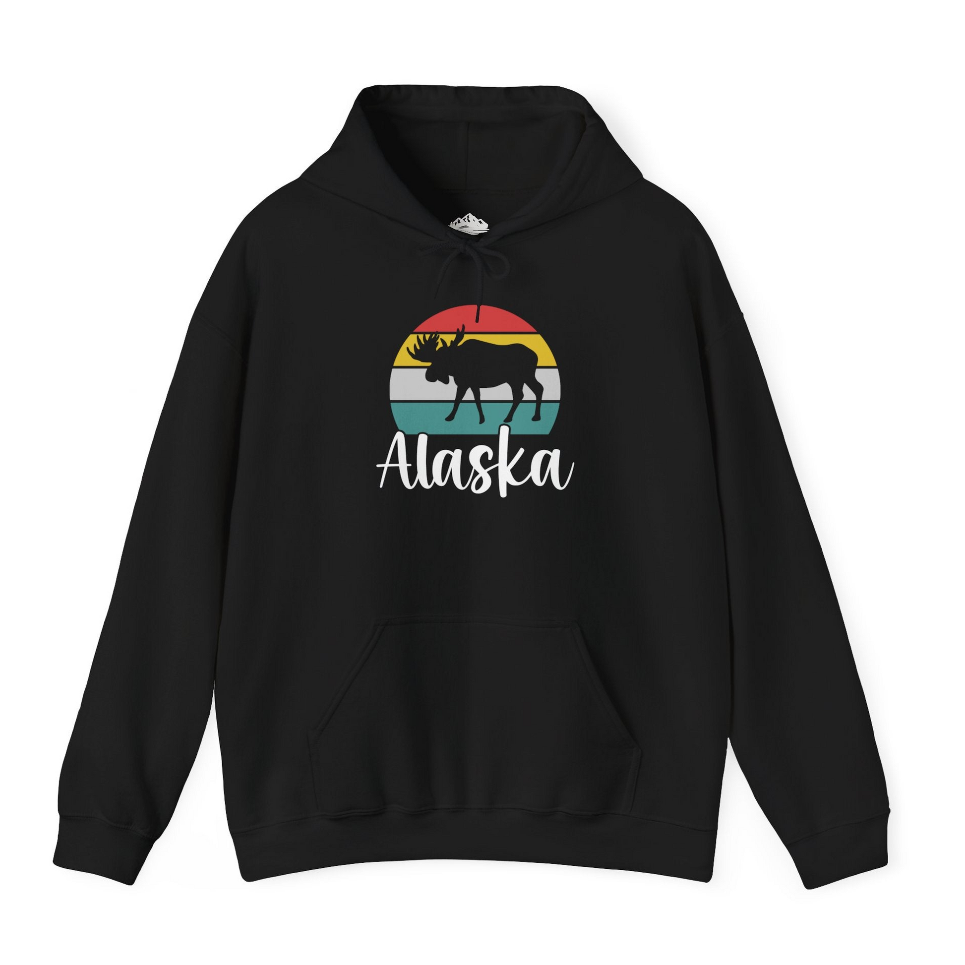 Retro Alaska Moose Silhouette Shirt Hoodie – Alaska Cruise Shirts
